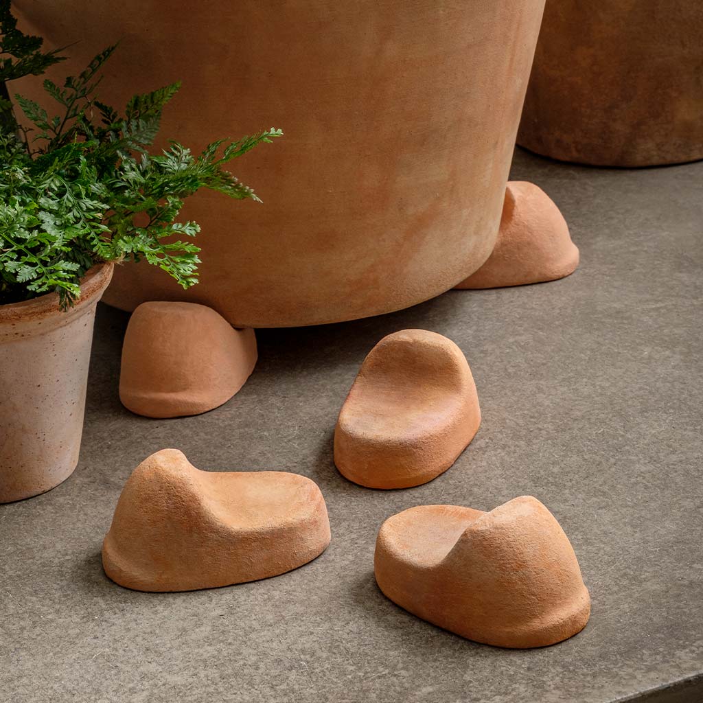 Mancini Pot Risers - Terra Cotta - S/3