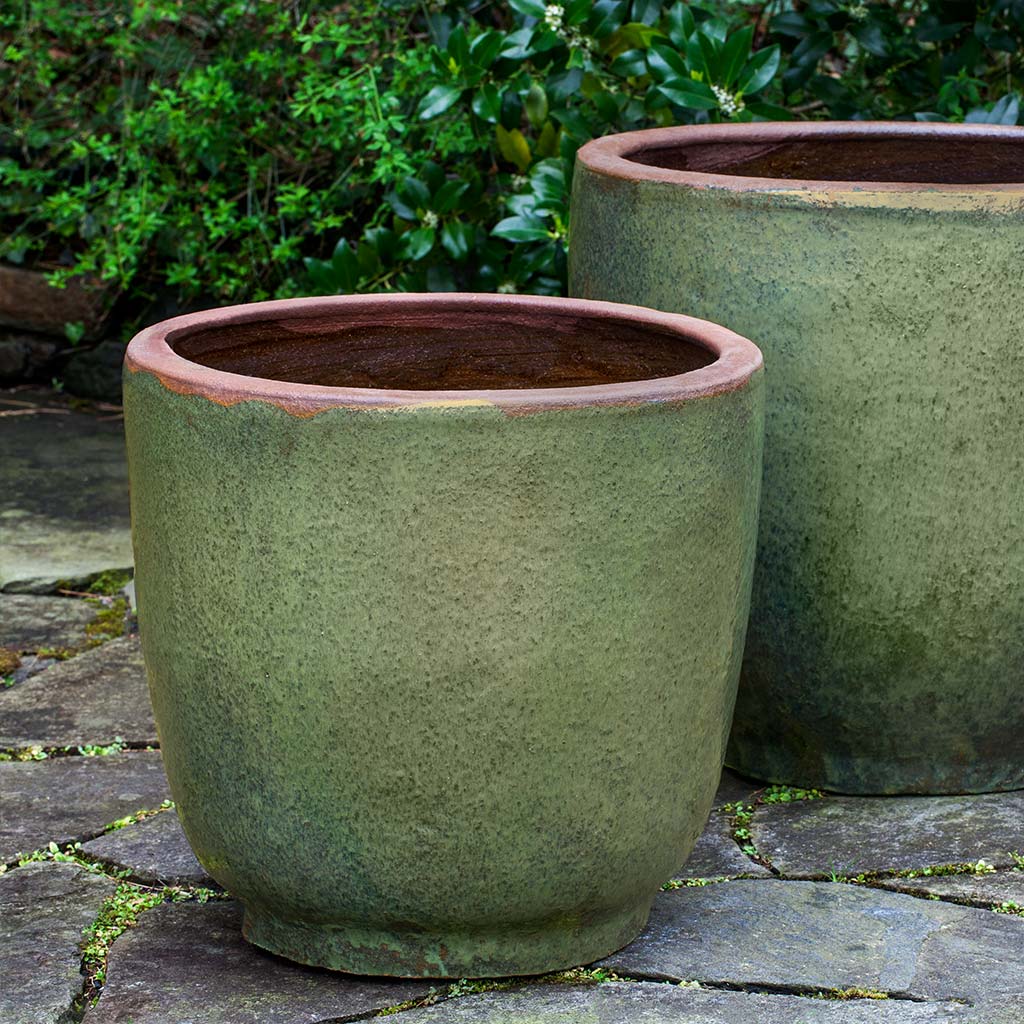 Nari Planter - Rustic Green - S/2