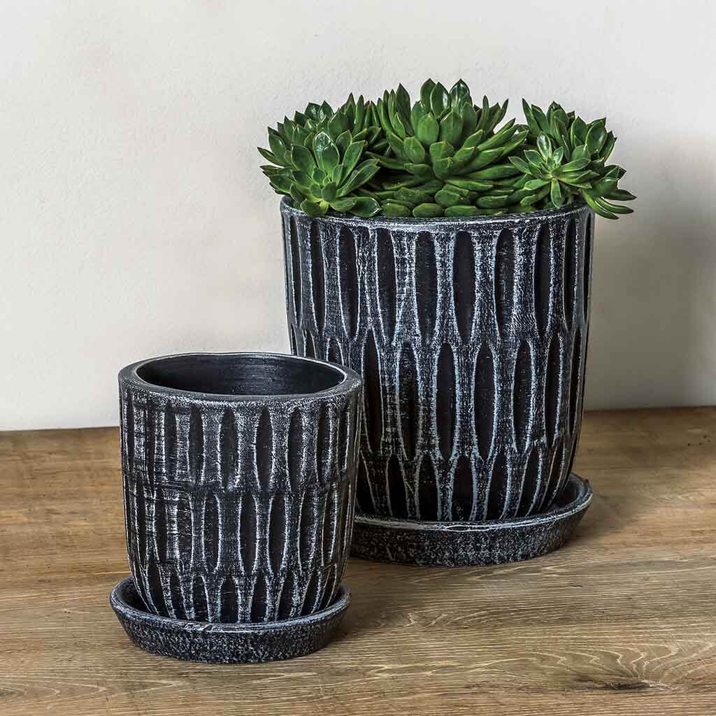 Parabola Planter - Etched Black - S/8