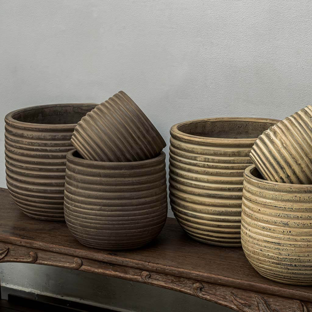 Halliard Round Planter - Assorted Glaze 2 - S/12