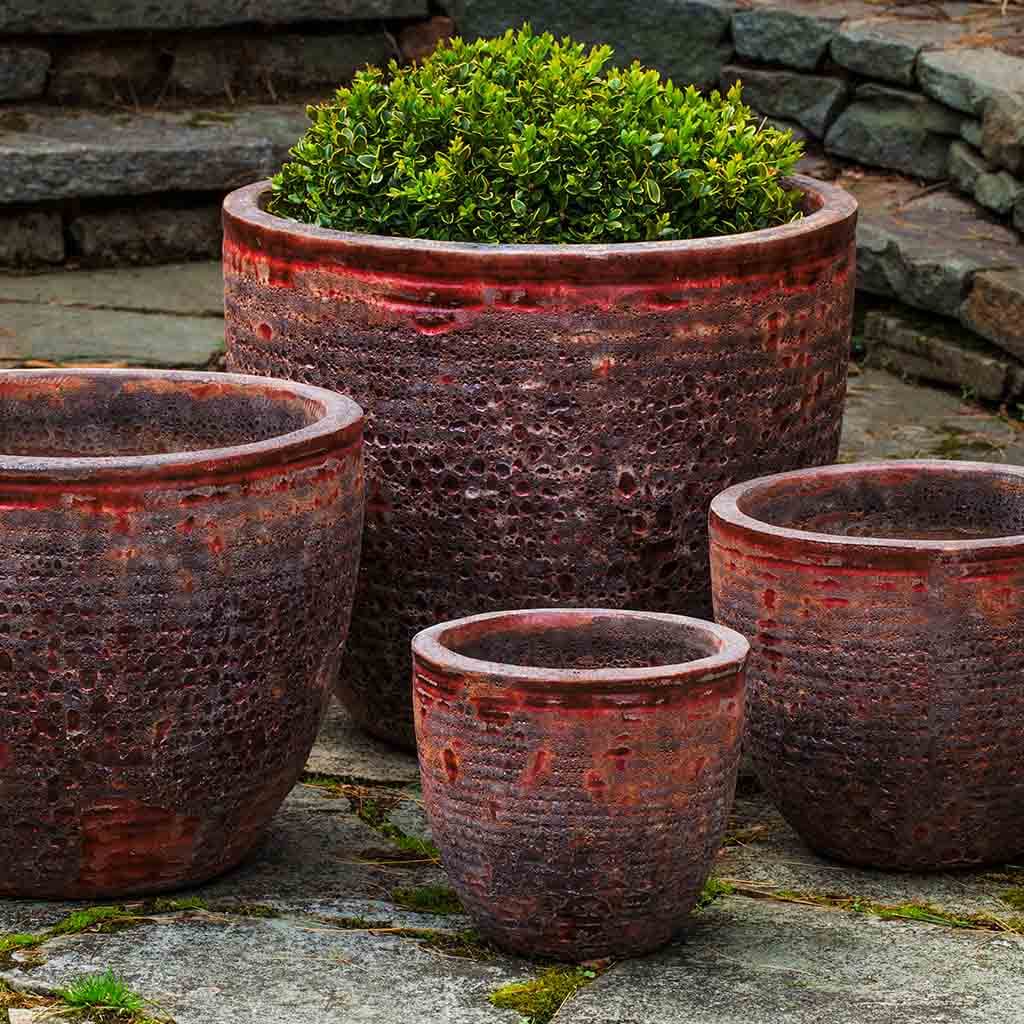 Aspara Planter - Angkor Red - S/4