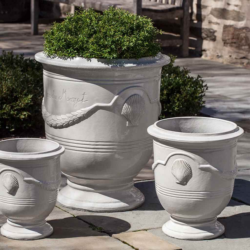 Cote D'Azur Urn - Cream - S/3