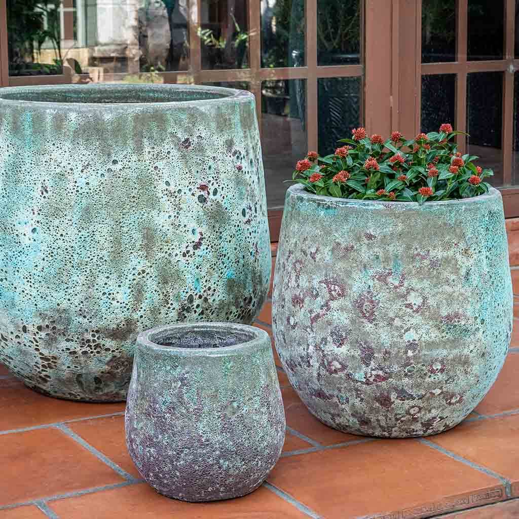 Baleares Planter - Verdigris - S/3
