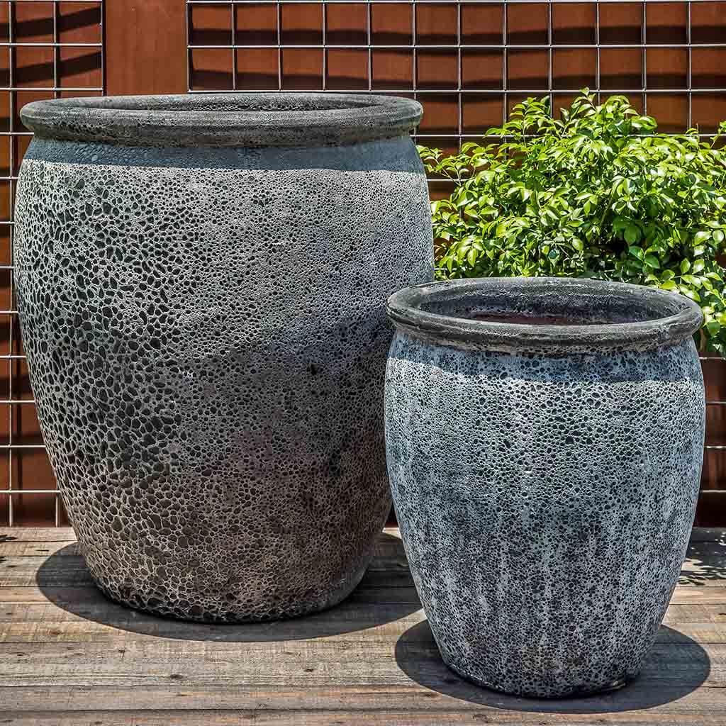 Paraiso Planter - Fossil Grey - S/2