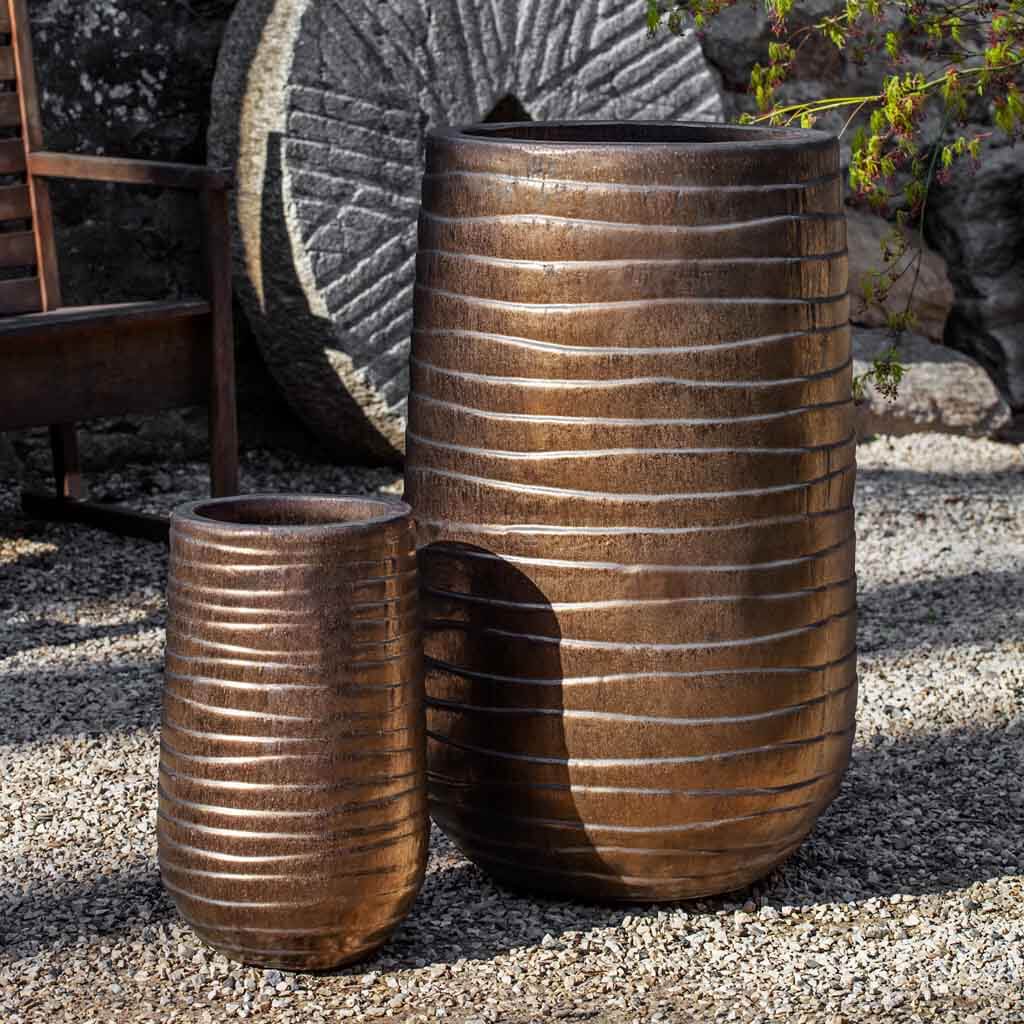Ipanema Planter, Tall - Bronze - S/2