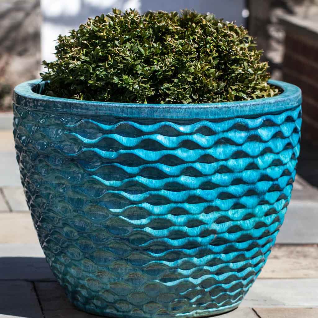Honeycomb Planter - Aqua - S/4