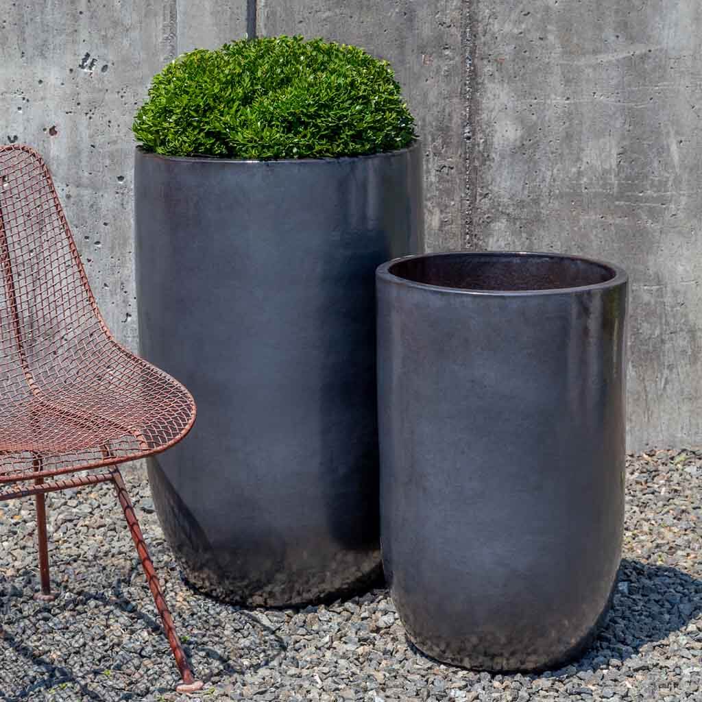 Cole Planter - Metal Grey - S/2