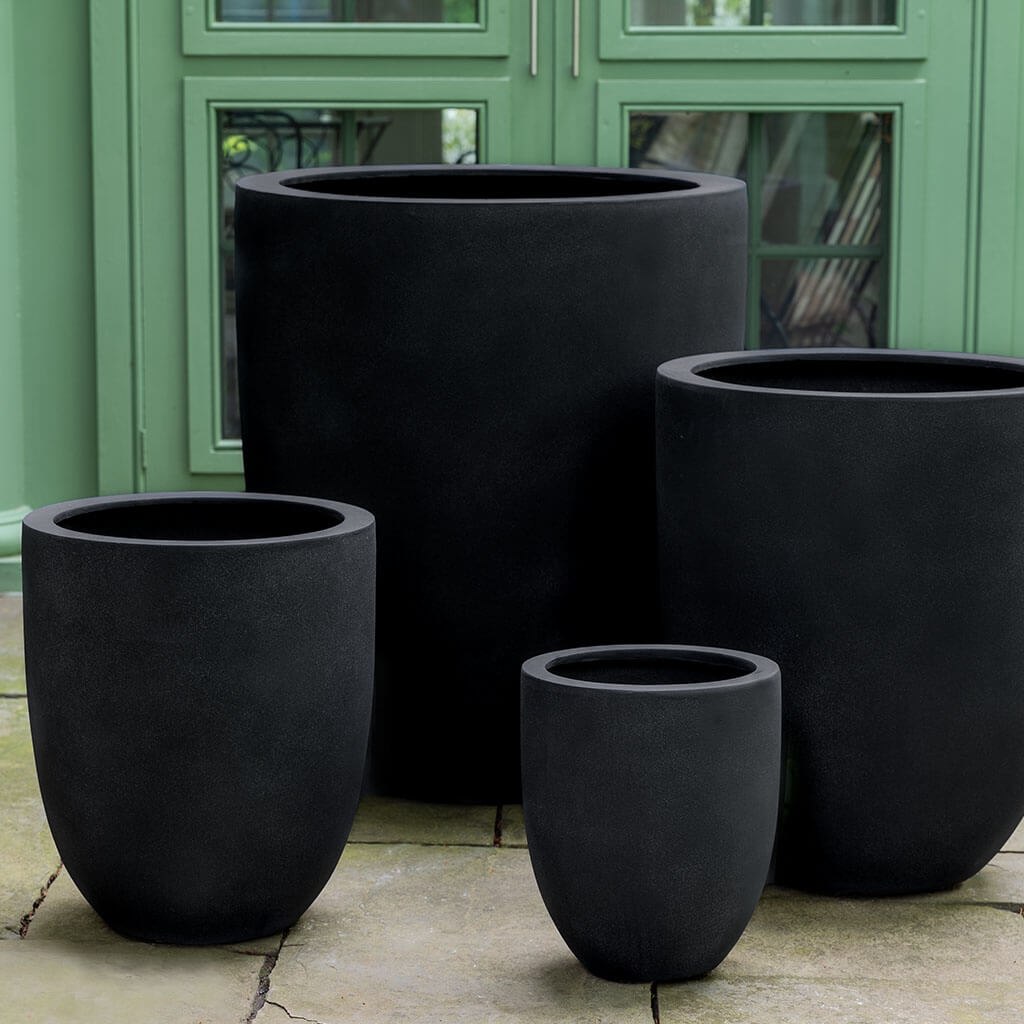 Sm Bradford Planter - Onyx Black Lite