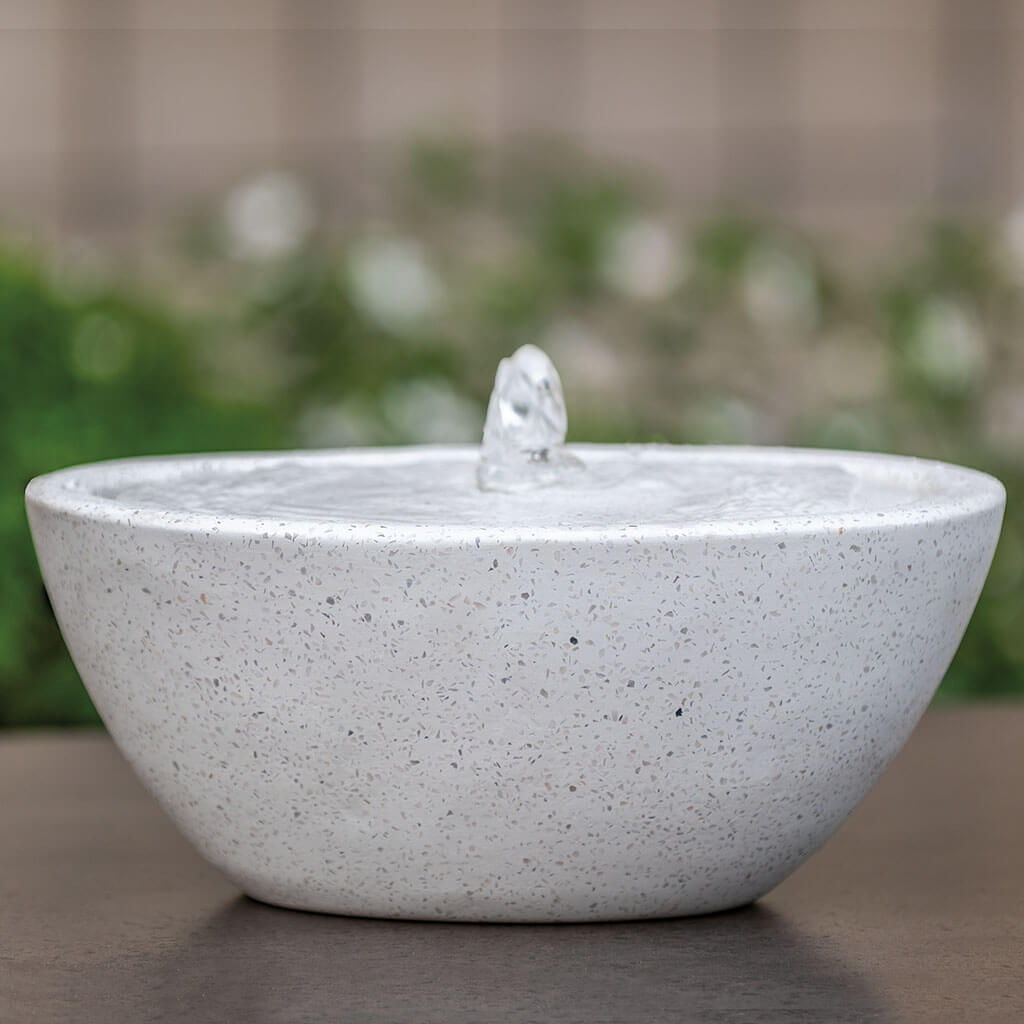 Geo Oval Fountain-Terrazzo - S/1