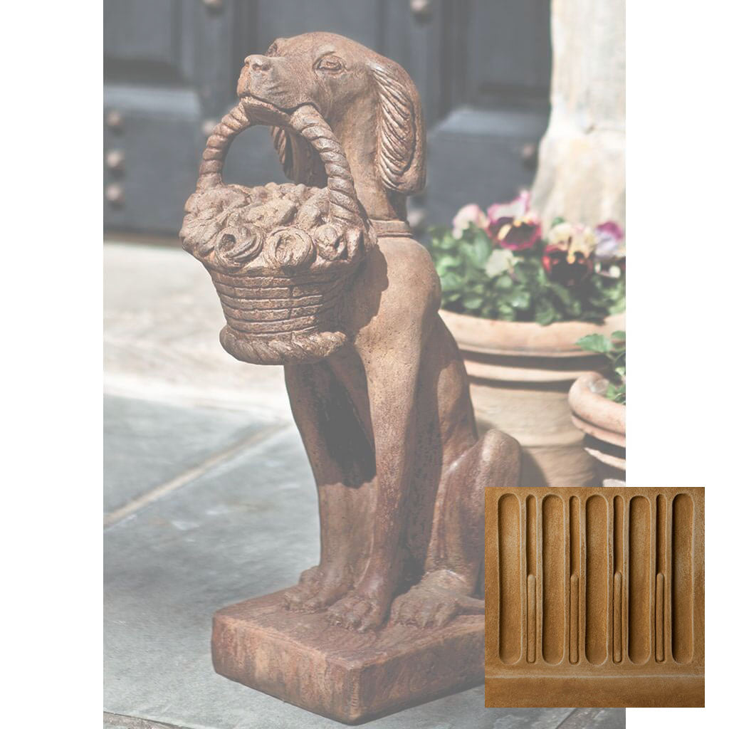 Vintage Dog with Basket