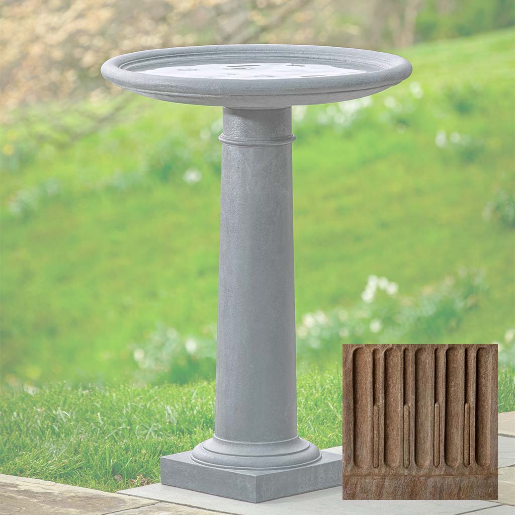 Classic Column Birdbath