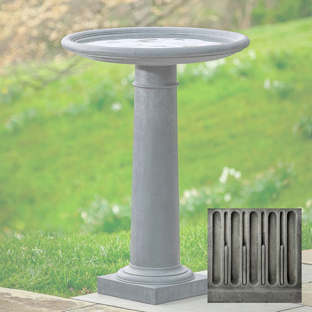 Classic Column Birdbath