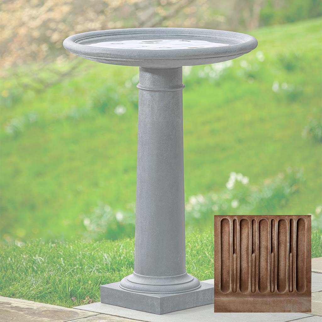 Classic Column Birdbath