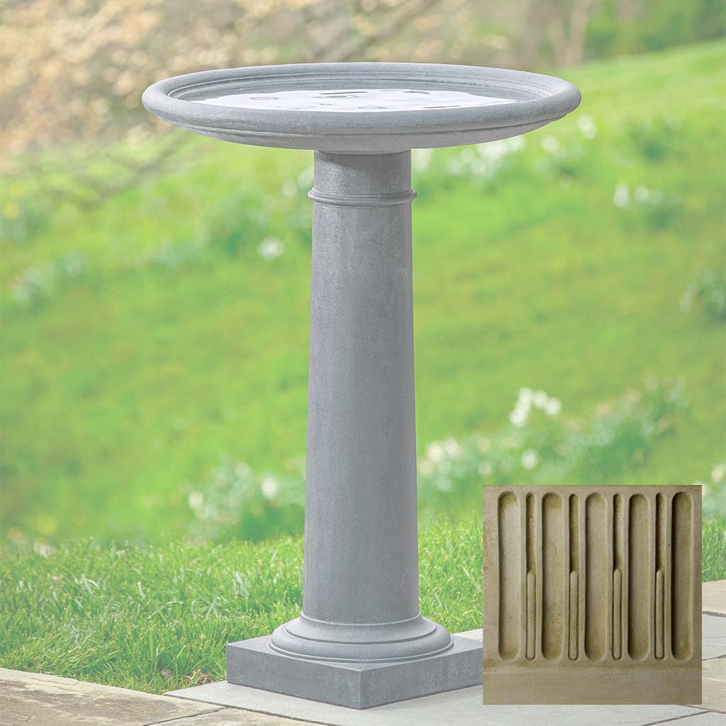 Classic Column Birdbath