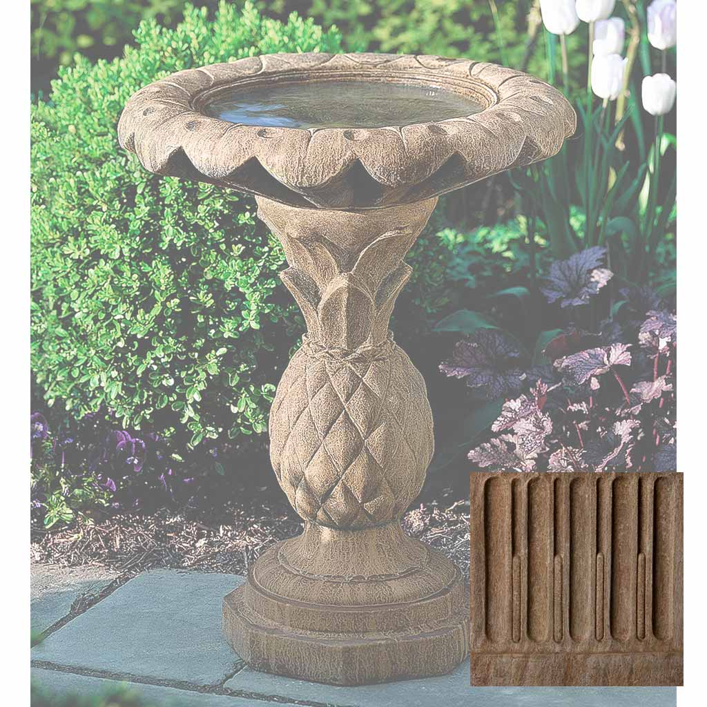 Pineapple Birdbath