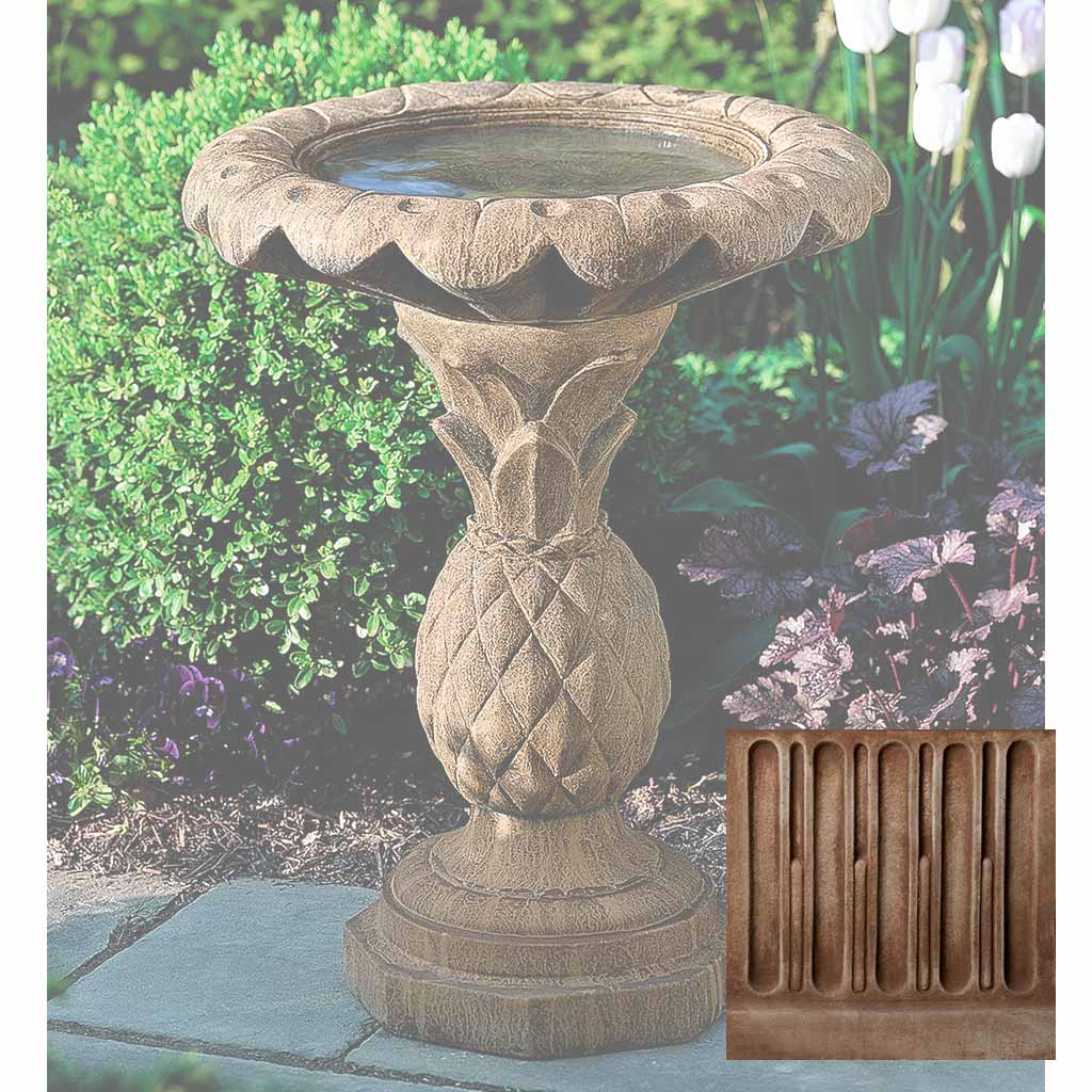 Pineapple Birdbath