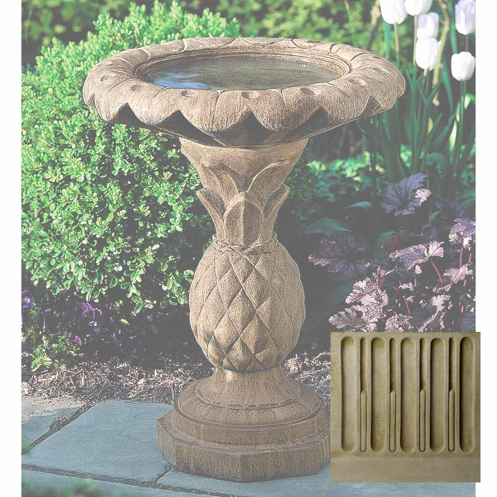 Pineapple Birdbath