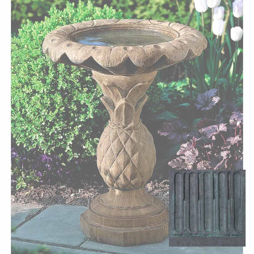 Pineapple Birdbath