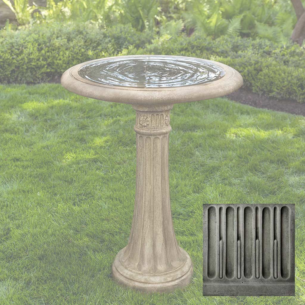 Chestnut Hill Birdbath