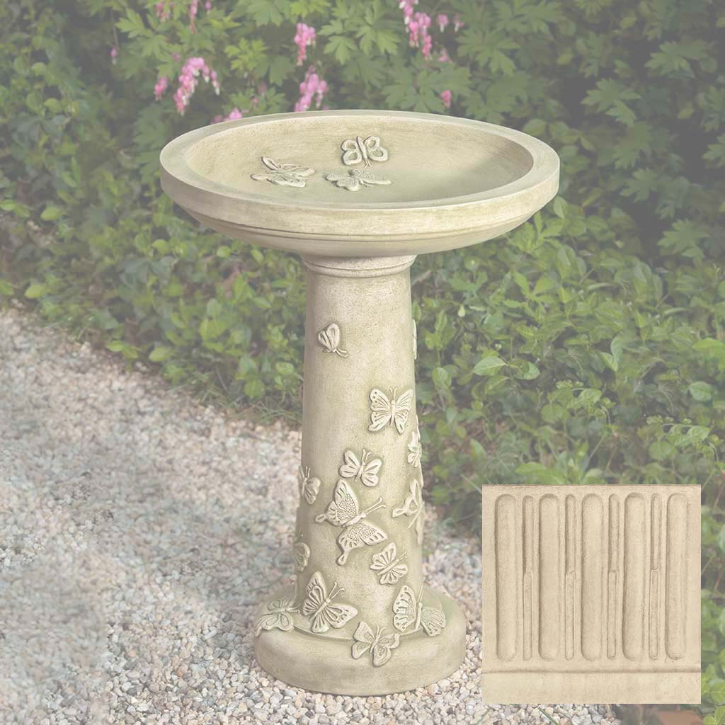 Butterflies are Free Birdbath