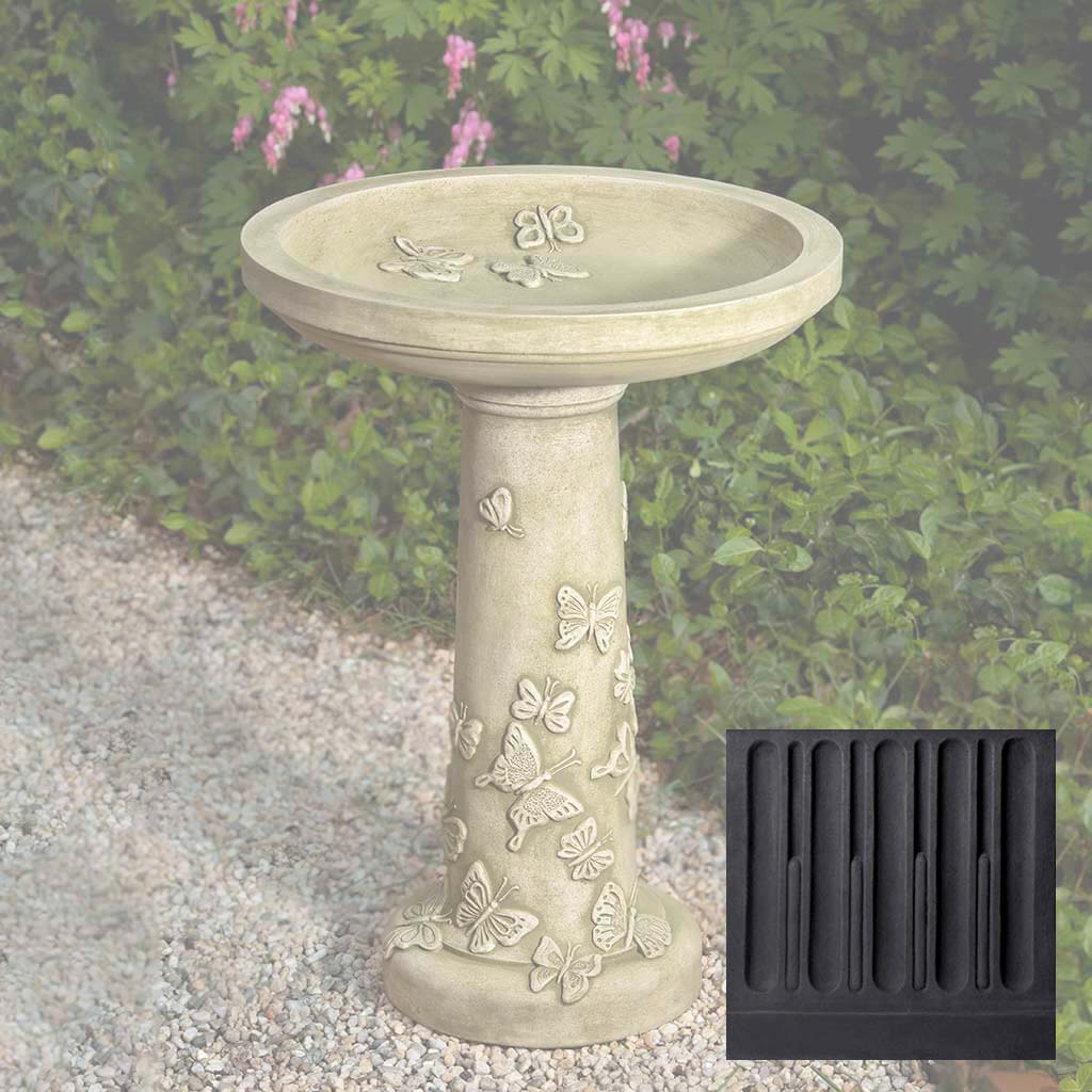 Butterflies are Free Birdbath