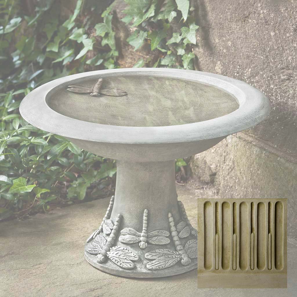 Dragonfly Birdbath Small