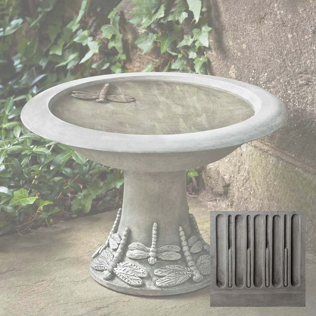 Dragonfly Birdbath Small