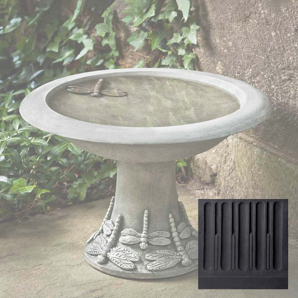 Dragonfly Birdbath Small
