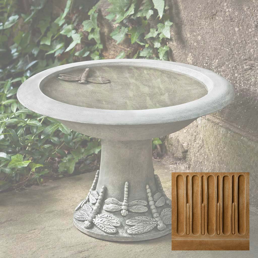 Dragonfly Birdbath Small
