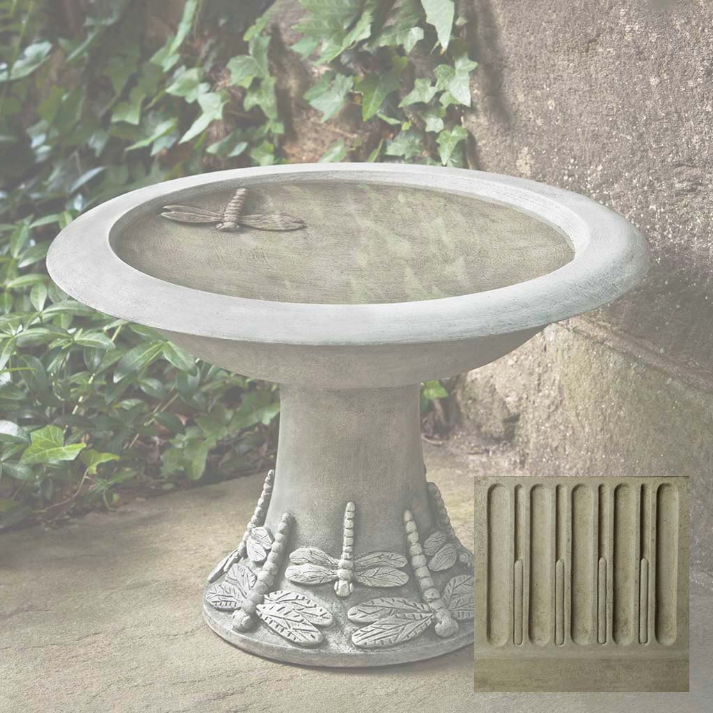 Dragonfly Birdbath Small