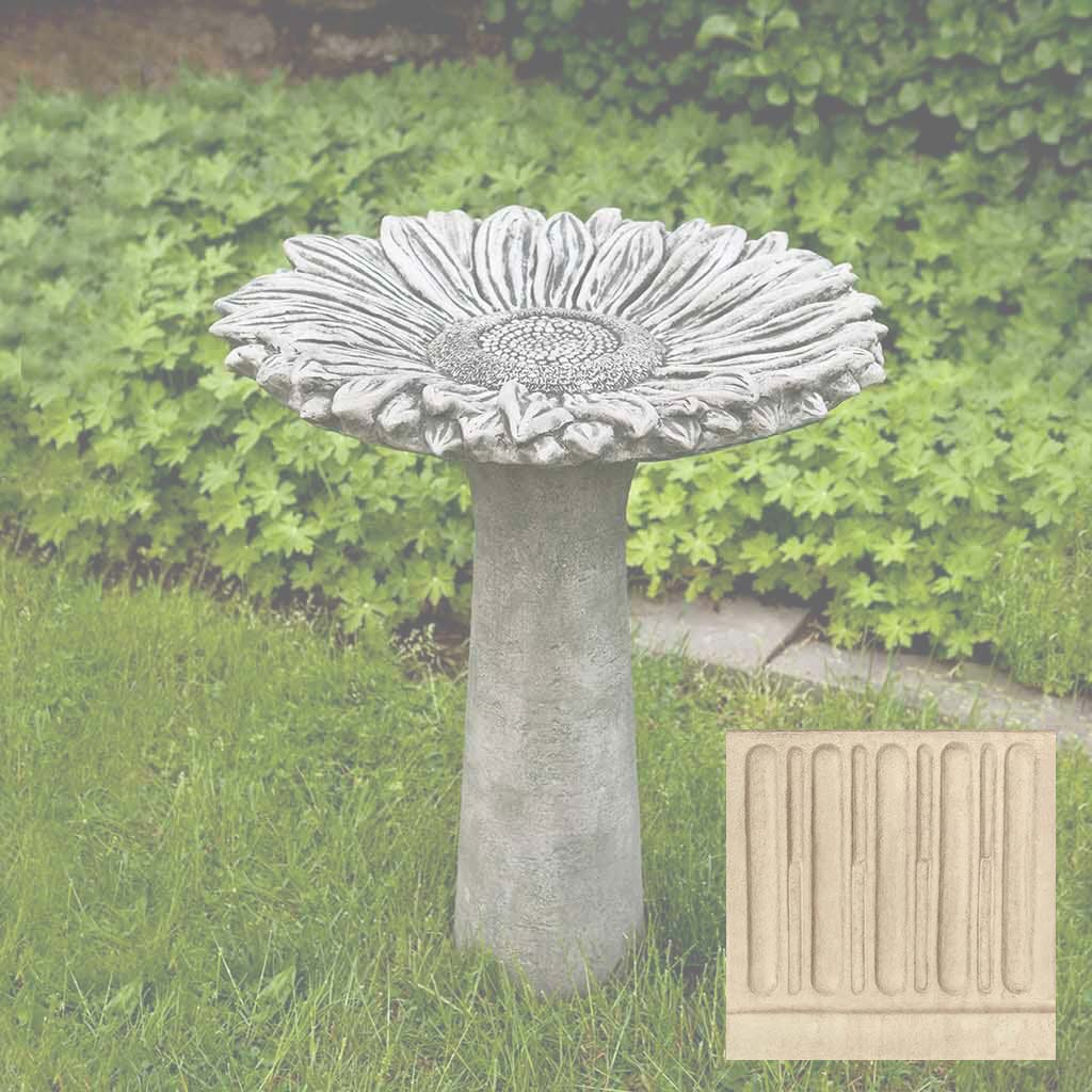 Sunflower Birdbath