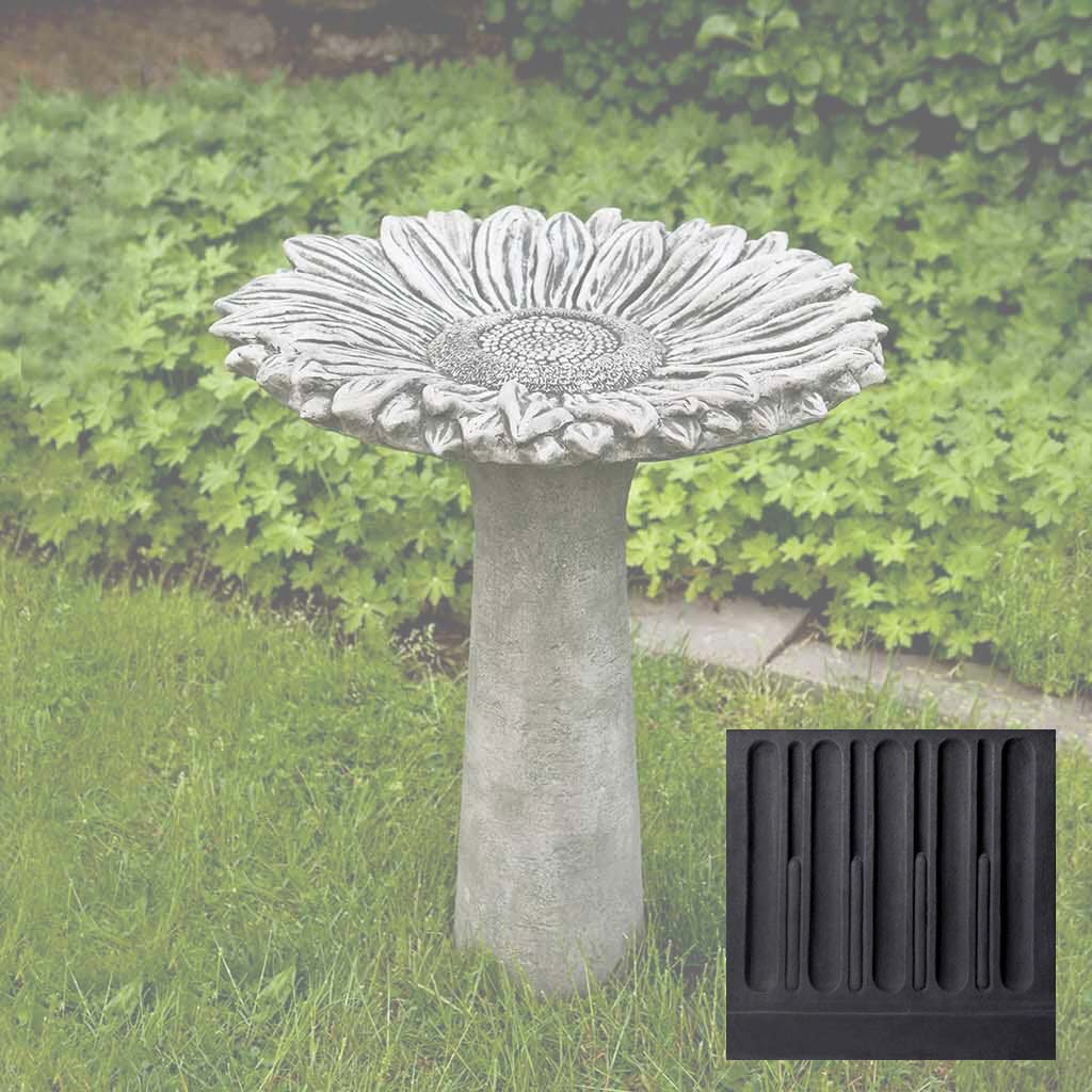 Sunflower Birdbath