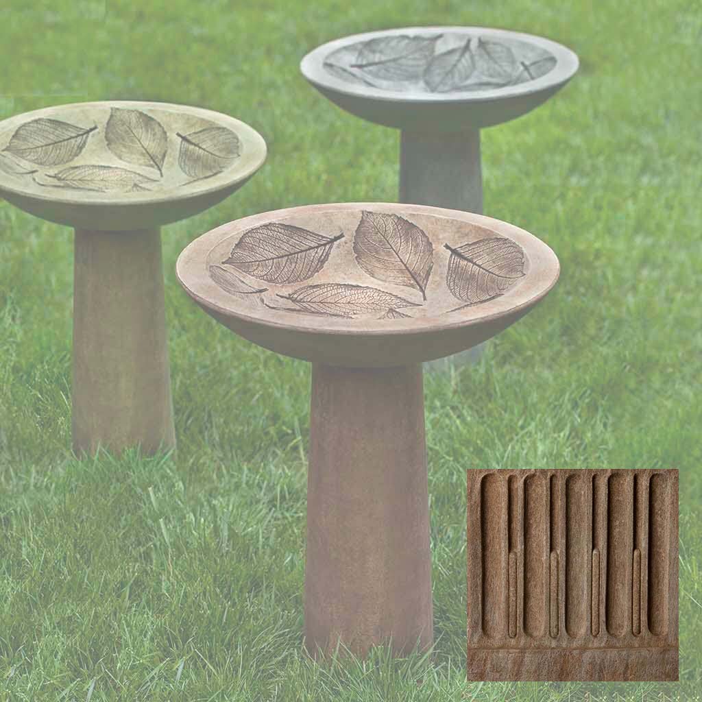 Hydrangea Leaf Birdbath