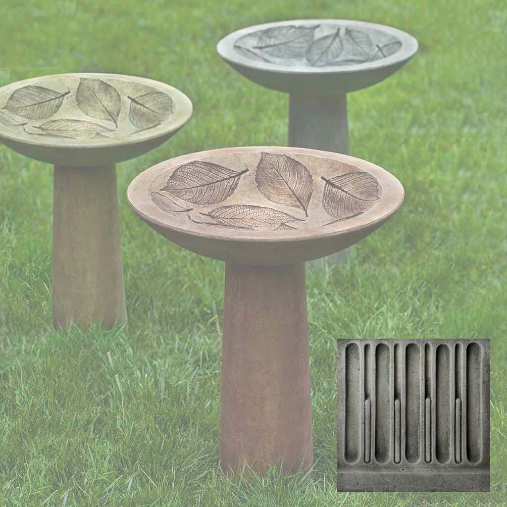 Hydrangea Leaf Birdbath