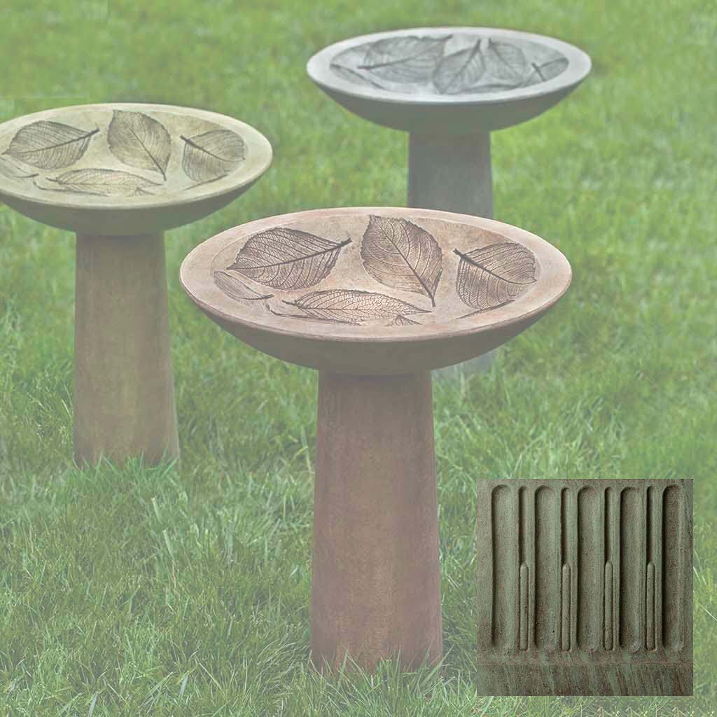 Hydrangea Leaf Birdbath