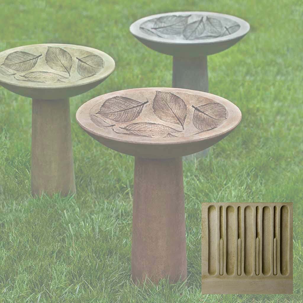 Hydrangea Leaf Birdbath