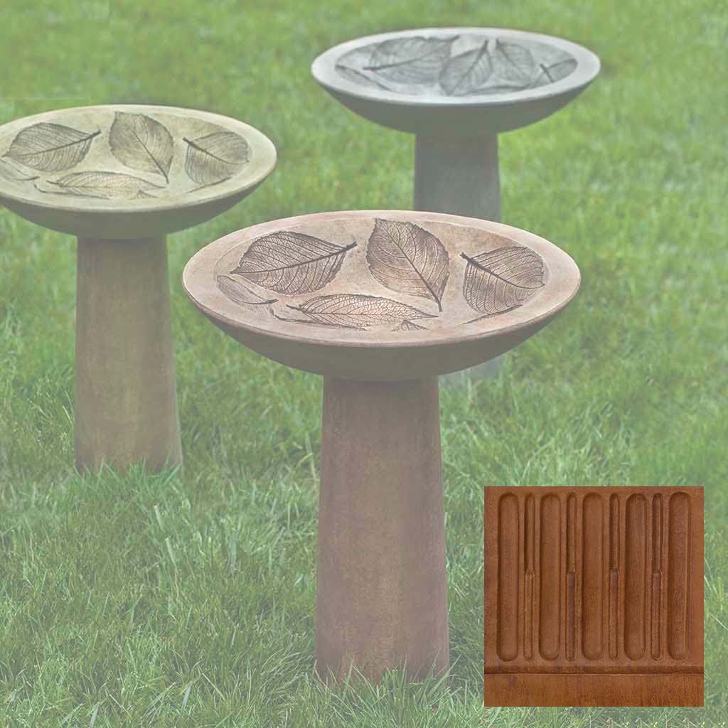 Hydrangea Leaf Birdbath