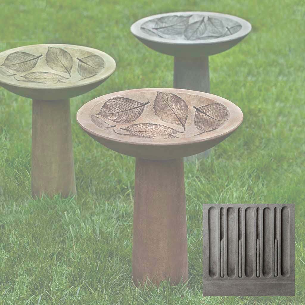 Hydrangea Leaf Birdbath