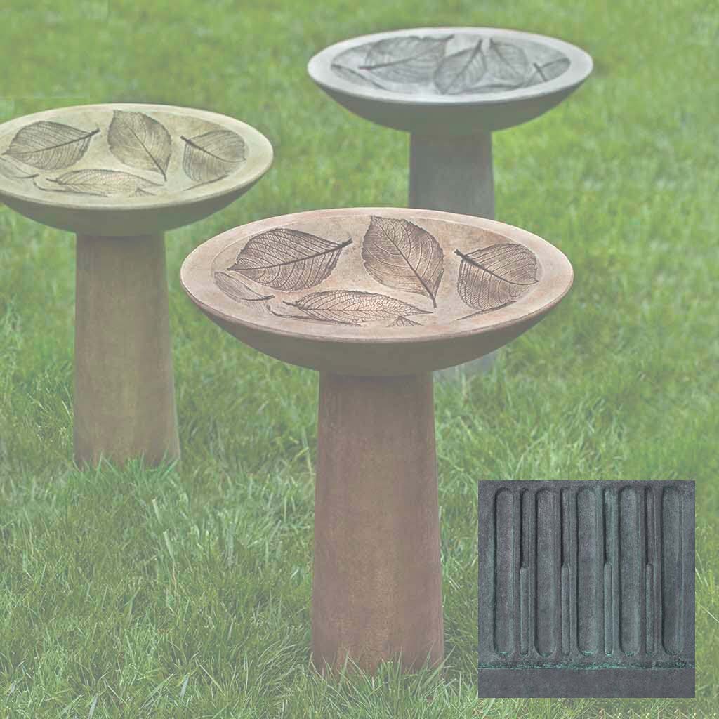 Hydrangea Leaf Birdbath
