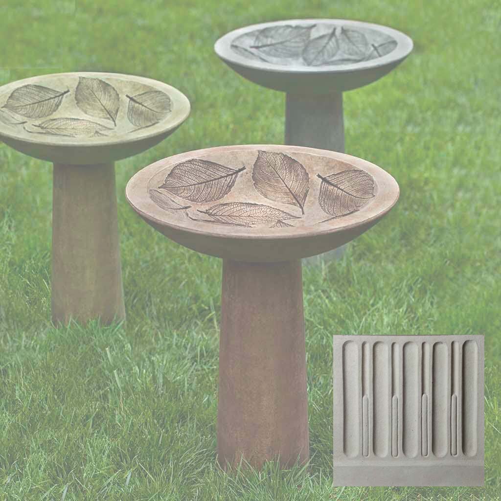 Hydrangea Leaf Birdbath