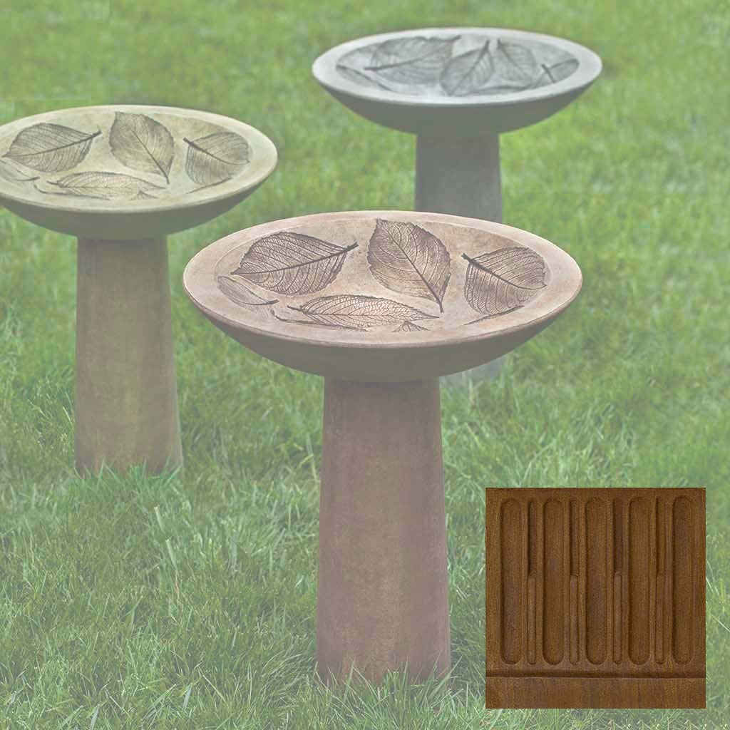 Hydrangea Leaf Birdbath