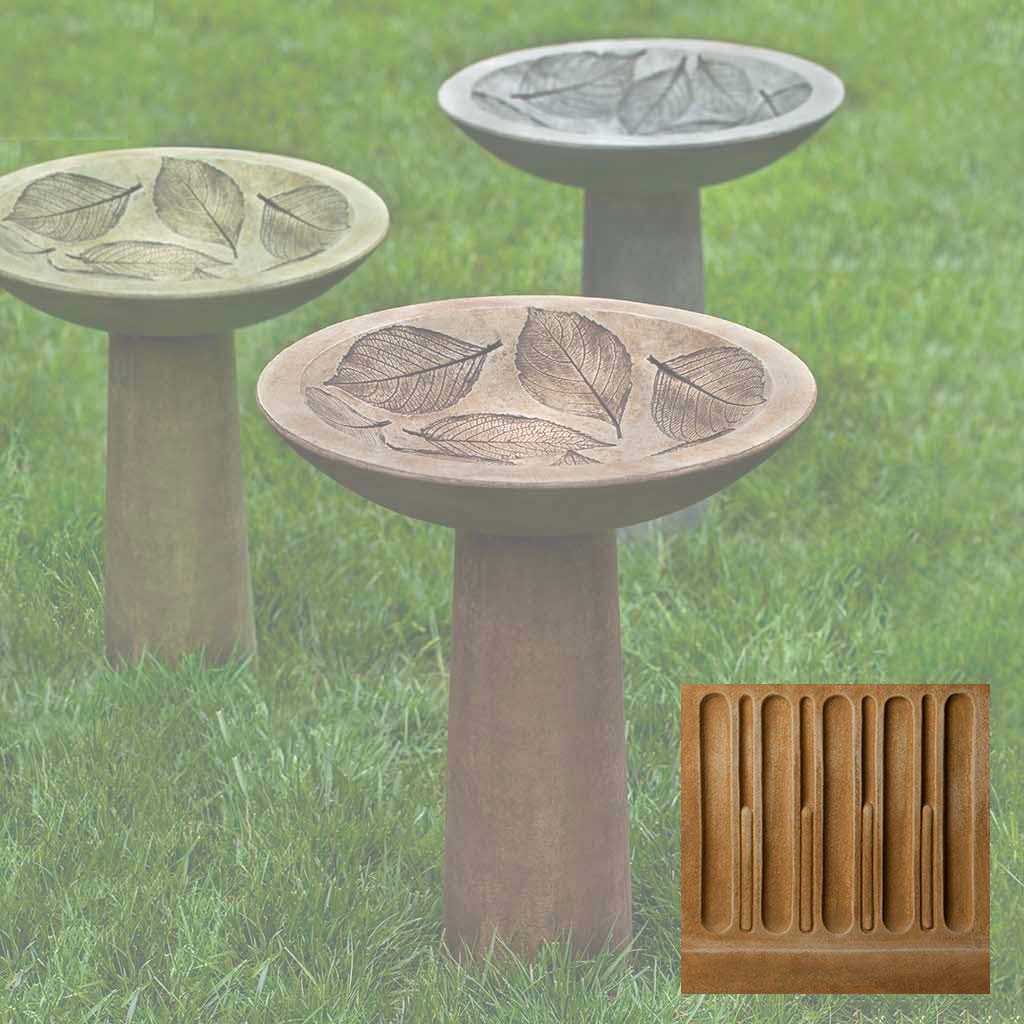 Hydrangea Leaf Birdbath