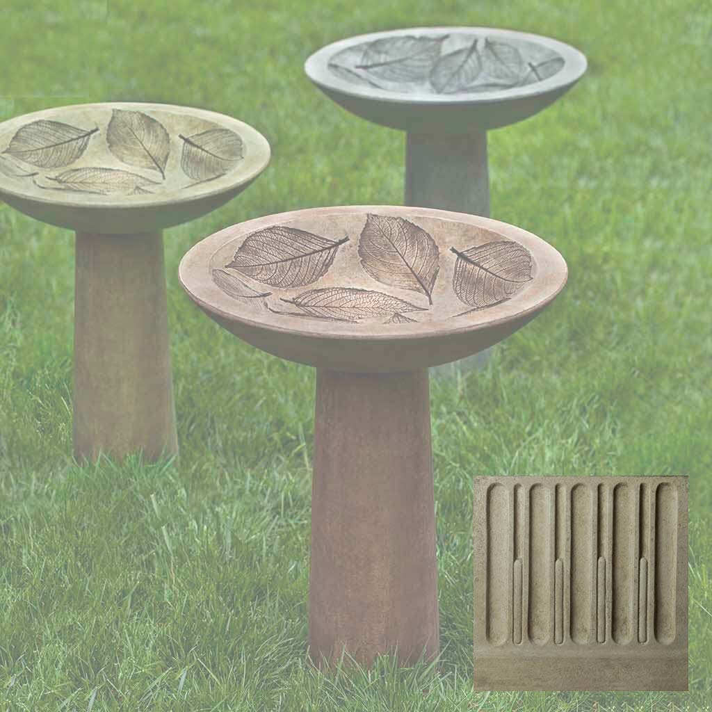 Hydrangea Leaf Birdbath