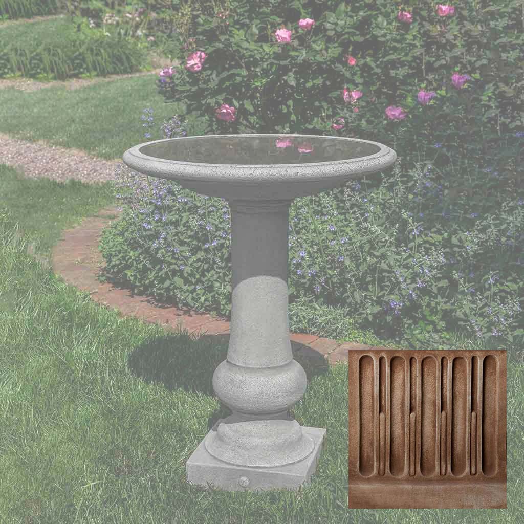 Williamsburg Boxwood Garden Birdbath