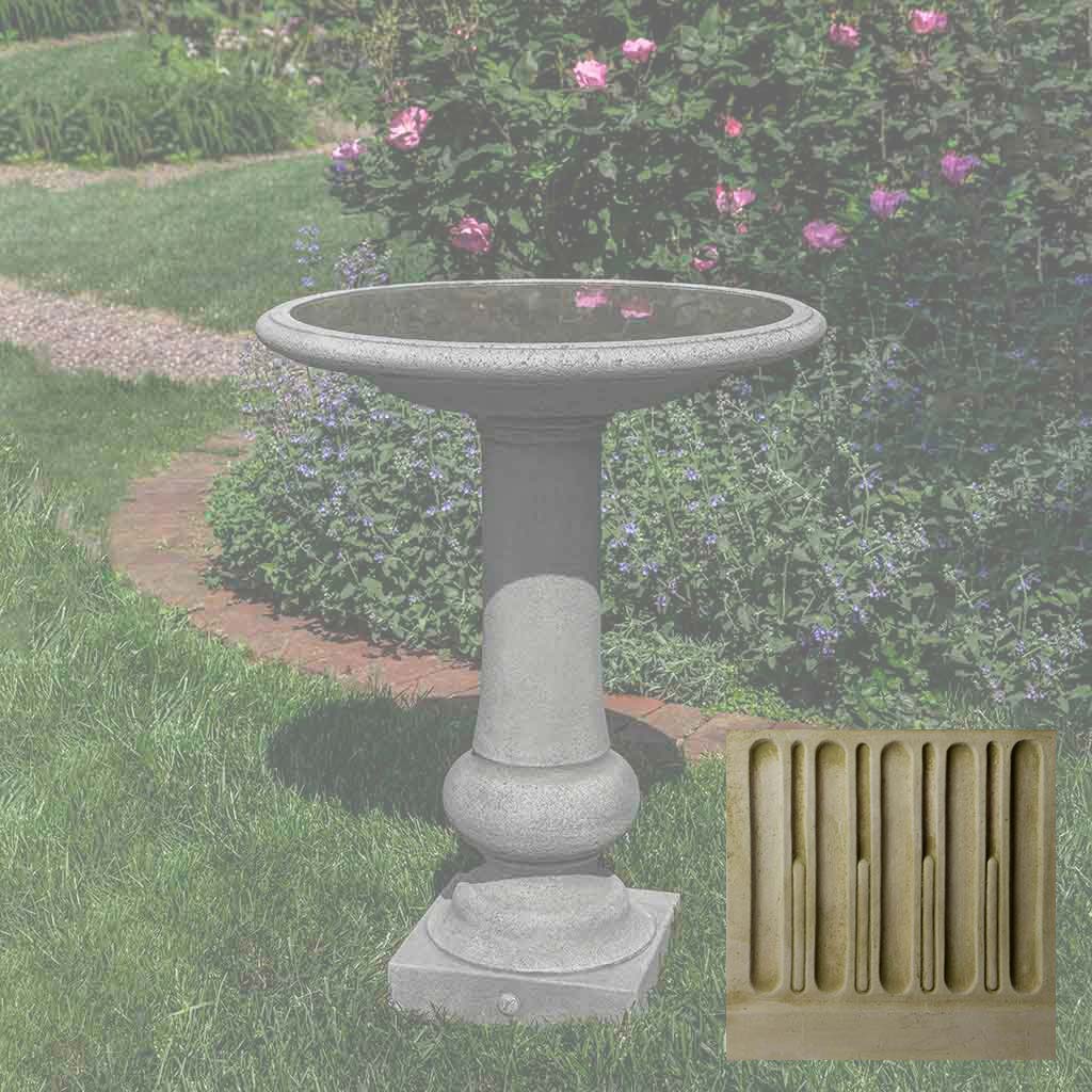 Williamsburg Boxwood Garden Birdbath