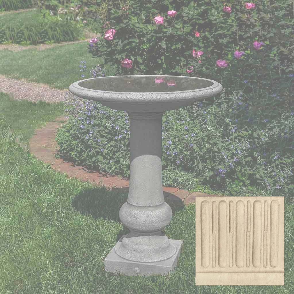 Williamsburg Boxwood Garden Birdbath