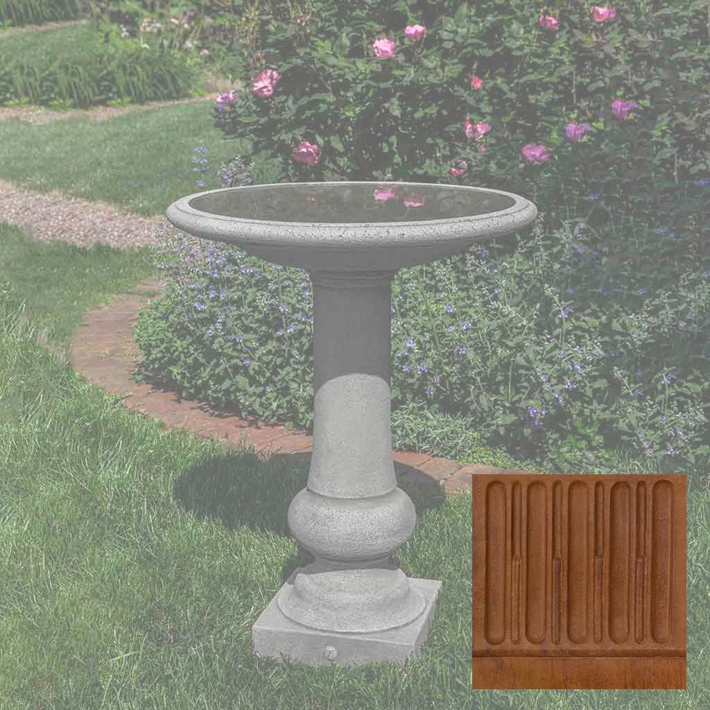Williamsburg Boxwood Garden Birdbath
