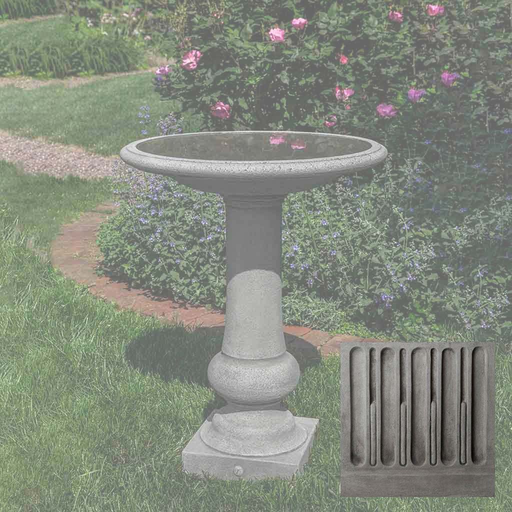 Williamsburg Boxwood Garden Birdbath
