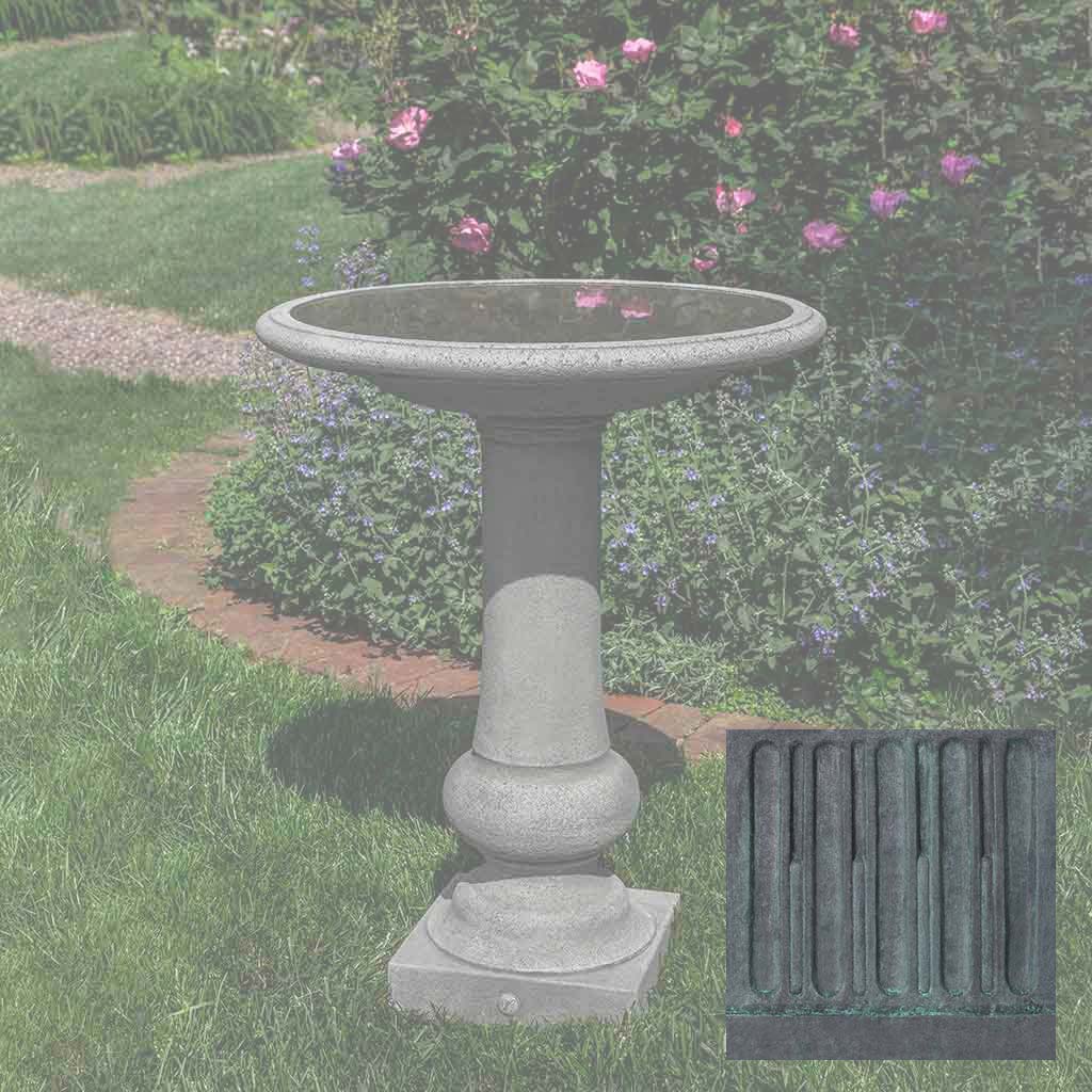 Williamsburg Boxwood Garden Birdbath