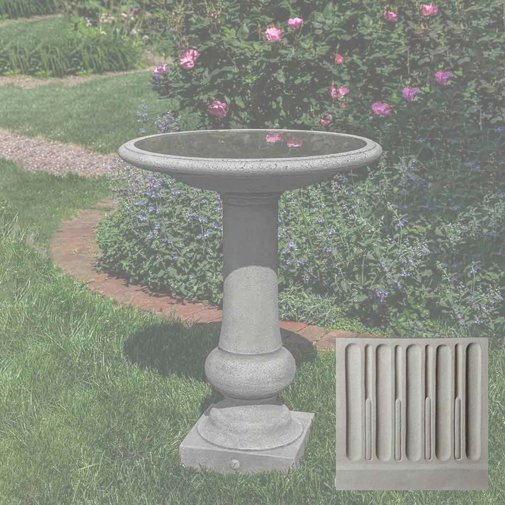 Williamsburg Boxwood Garden Birdbath